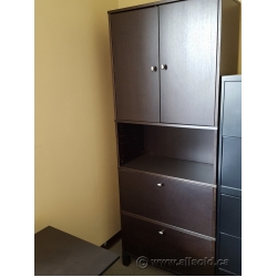 IKEA Effektiv Espresso 2 Drawer Lateral File Cabinet w Storage